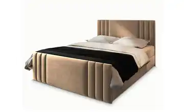 MASSENO Boxbett mit Bettkasten 140x200 cm Beige