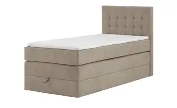 Boxspringbett mit Bettkasten 7 cm Sand 90 cm