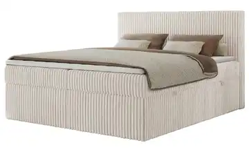 Boxbett mit Bettkasten H4 Beige 160x200 cm