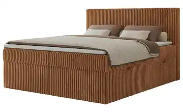 Boxbett mit Bettkasten 200x200 cm H4 Orange