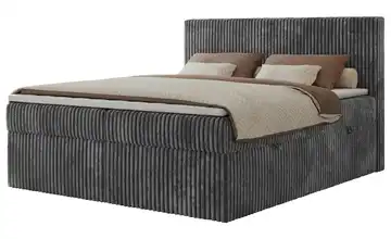 Polsterbett 200x200 Beige 180x200 cm H3 Dunkelgrau
