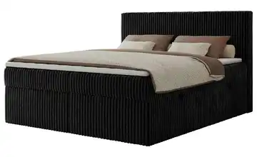 Polsterbett 200x200 Beige 140x200 cm H3 Schwarz