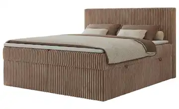 Polsterbett 200x200 Beige 180x200 cm H3 Braun