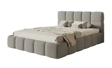 Selsey Polsterbett mit Bettkasten Bouclé mit Bettkasten Grau 180x200 cm