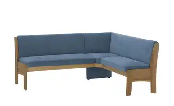 Eckbank mit Stauraum rechts Blau