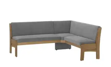 Eckbank mit Stauraum rechts Grau