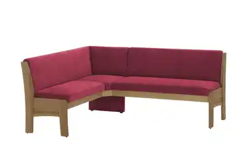 Eckbank mit Stauraum links Rot