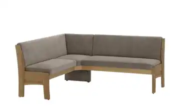 Eckbank mit Stauraum links Dunkelbraun