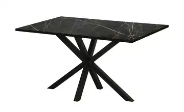 Primo Esstisch Kent Marmoroptik, Schwarz 190 cm rechteckig