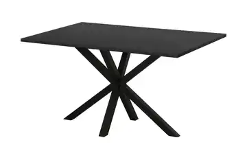 Primo Esstisch Kent Eiche (Nachbildung), Schwarz 138 cm rechteckig