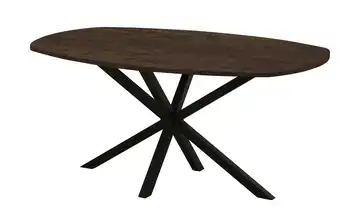 Primo Esstisch Kent Mango (Nachbildung), Dunkelbraun 190 cm bootsförmig