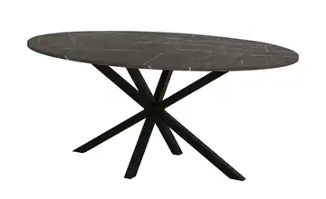Primo Esstisch Kent Marmoroptik, Grau 220 cm oval