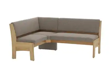 Eckbank mit Stauraum Dunkelbraun links