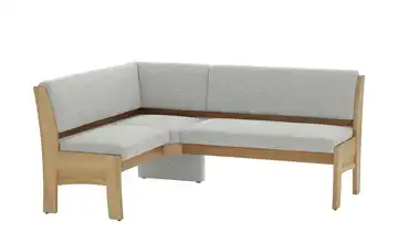 Eckbank mit Stauraum Hellgrau links