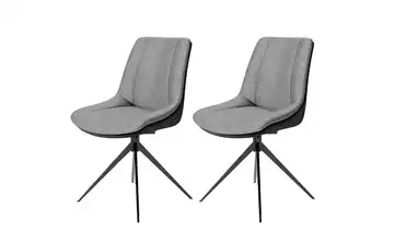 by Living Esszimmerstuhl 2er-Set Hellgrau