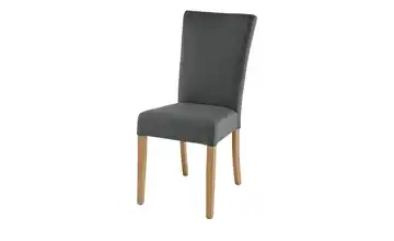 Woodford Esszimmerstuhl Brighton Flachgewebe Anthrazit