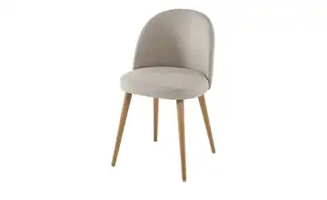 Woodford Esszimmerstuhl Zola Flachgewebe Beige ohne Längsnaht