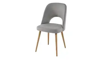 Woodford Esszimmerstuhl Piva Flachgewebe Grau