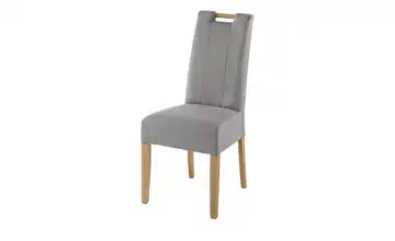 Woodford Esszimmerstuhl Jasmin Flachgewebe Grau