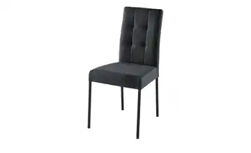 Esszimmerstuhl Webstoff Schwarz
