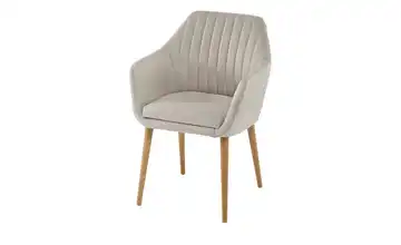 Woodford Armlehnstuhl Shell Flachgewebe Beige