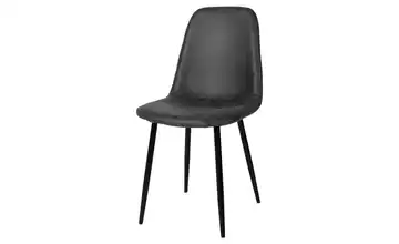 Esszimmerstuhl Anthrazit, Schwarz
