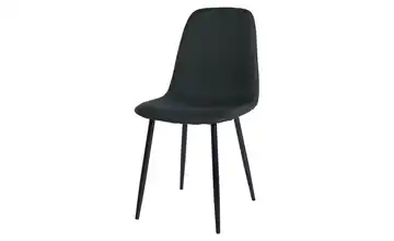 Esszimmerstuhl Dunkelgrau, Schwarz