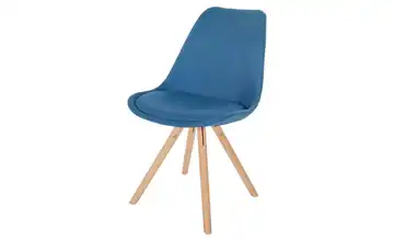 Esszimmerstuhl Blau, Beige