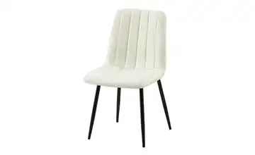 Esszimmerstuhl Creme, Schwarz