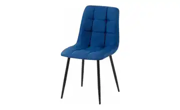 Esszimmerstuhl Blau, Schwarz
