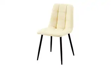 Esszimmerstuhl Creme, Schwarz