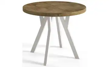 Esstisch ausziehbar Dunkelbraun 110x110