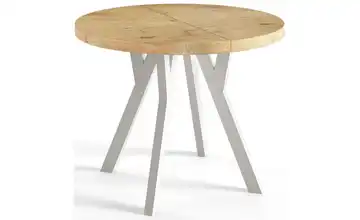 Esstisch ausziehbar Hellbraun 80x80