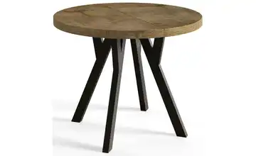 Esstisch ausziehbar Dunkelbraun 80x80
