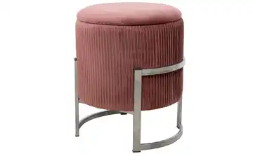 Pouf mit Stauraum Rosa