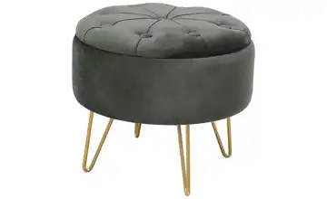 Pouf mit Füßen Graphit