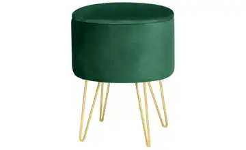 Pouf mit Stauraum Flaschengrün
