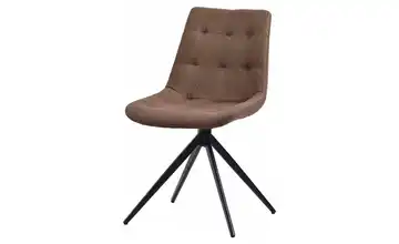 Drehstuhl Taupe, Schwarz