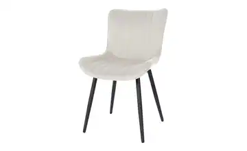 Esszimmerstuhl Creme, Schwarz