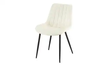 Esszimmerstuhl Creme, Schwarz