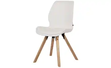 Esszimmerstuhl Weiß, Natur 49 cm 87,5 cm