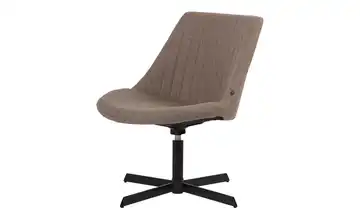 Drehstuhl Taupe, Schwarz