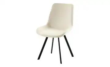 Esszimmerstuhl Creme, Schwarz