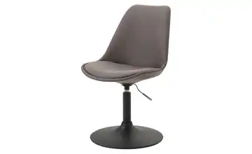 Drehstuhl drehbar Dunkelgrau, Schwarz