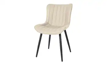 Esszimmerstuhl Creme, Schwarz