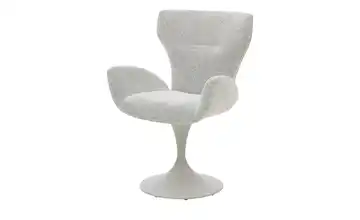 Musterring Esszimmerstuhl JustB! SP150 Creme Boucléstoff Teller Armlehne Seidengrau