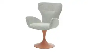 Musterring Esszimmerstuhl JustB! SP150 Creme Boucléstoff Teller Armlehne Lachs