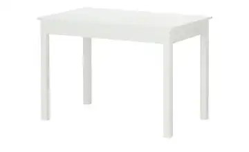 smart Esstisch Weiß 110 cm