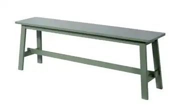 Bank aus Massivholz Salbeigrün 140 cm