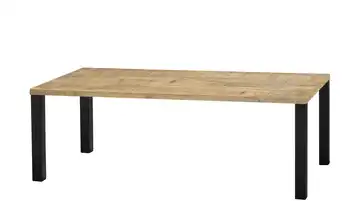 Primo Esstisch Sandwich Mango (Nachbildung) 4-Fußgestell Metall 220 cm